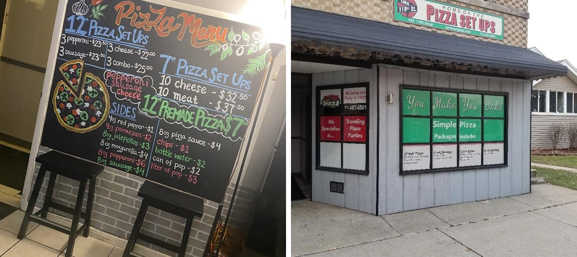 119th Street Pizza Setups Menu