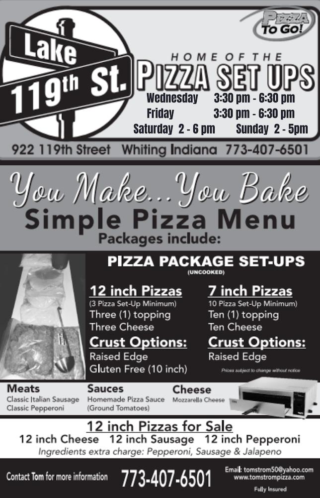 119th Street Pizza Setups Menu image 2
